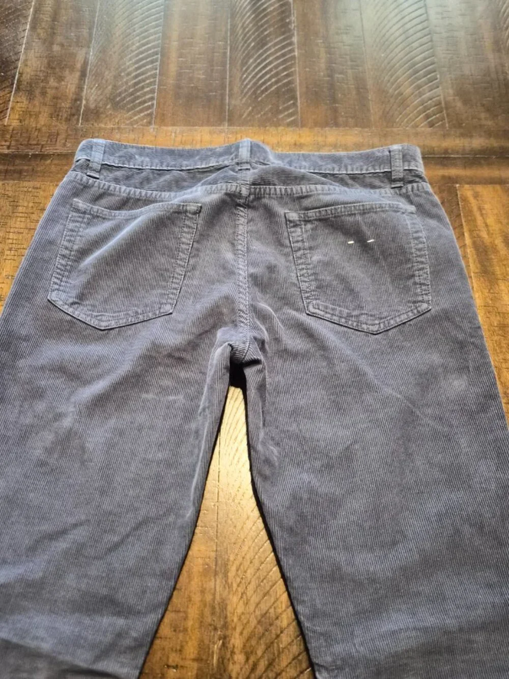 J Crew 484 Corduroy Pants Mens 31x32 Blue Slim Cotton Stretch Casual G487